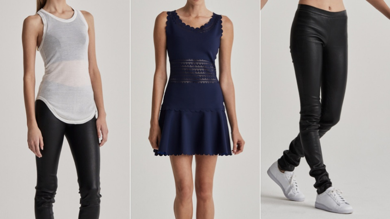 Cloud Layer 1 Cashmere Knit, $395; Center Court Dress, $450; Va Va Voom Pants, $900. Images via Mission Statement